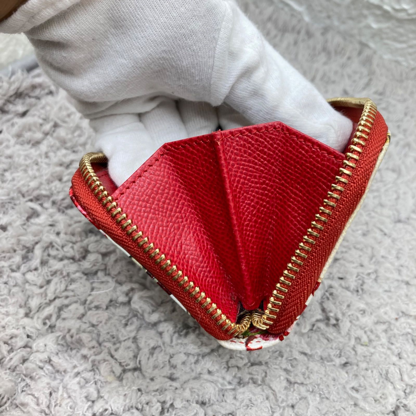 美品】ドルチェアンドガッバーナ 財布 フラップ レオパード ナイロン