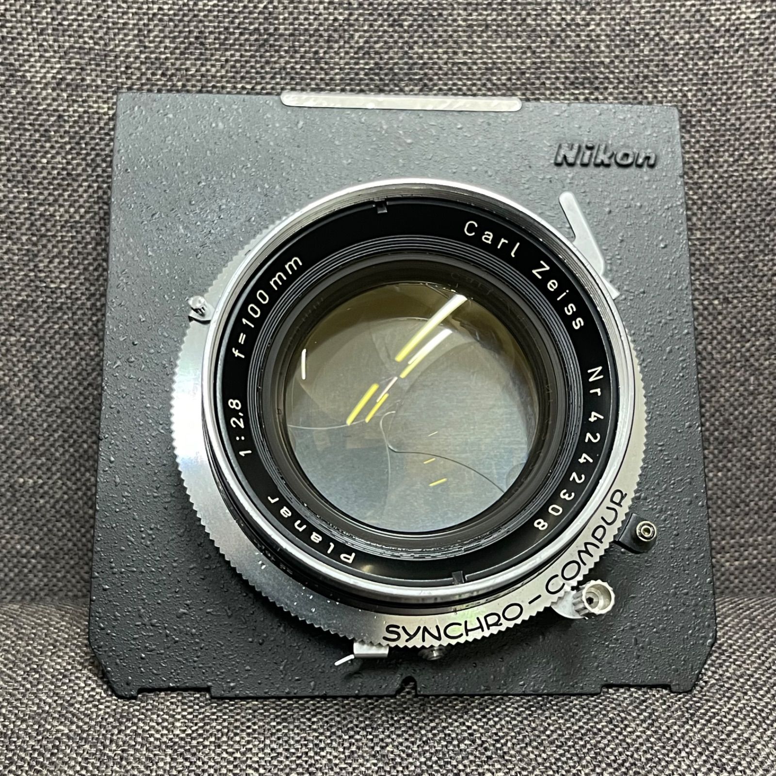 NPA】ジャンク Carl Zeiss Planar 1:2.8 100mm 大判レンズ