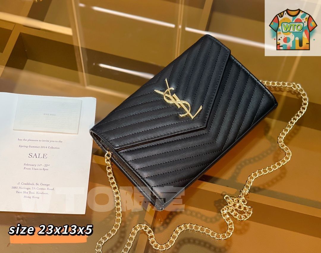 イヴ・サンローラン新品未使用３点set♡ 実物の画像 YSL サンローラン ショルダーバッグ ハンドバッグ