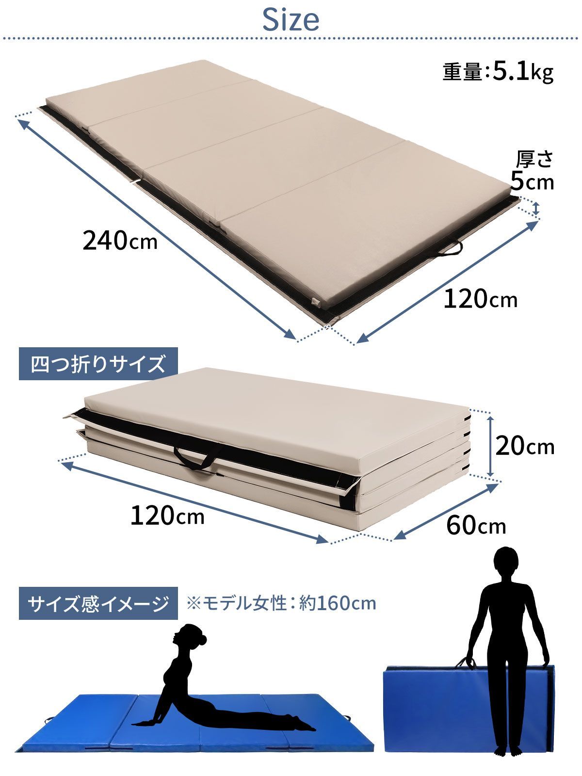 大型 240×120×5cm