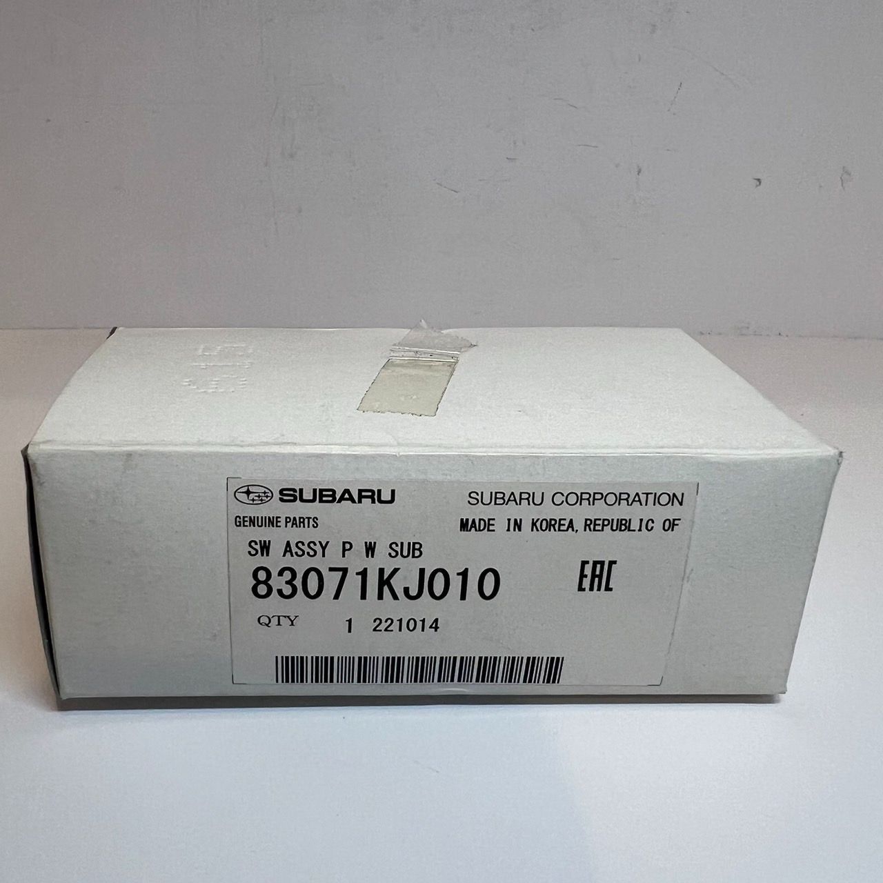【在庫処分品】スバル純正　PWスイッチ(83071KJ010) RN1 ステラ【送料無料！】【管理番号 2419-00034-②】