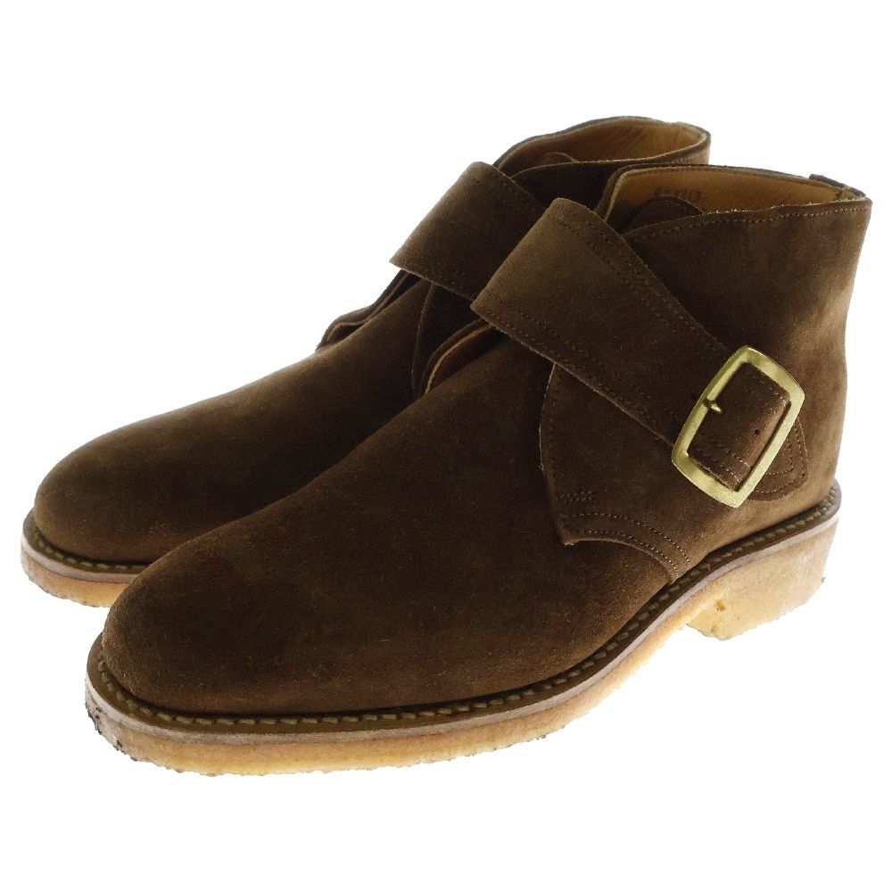 Tricker's トリッカーズ スウェードモンクストラップブーツ