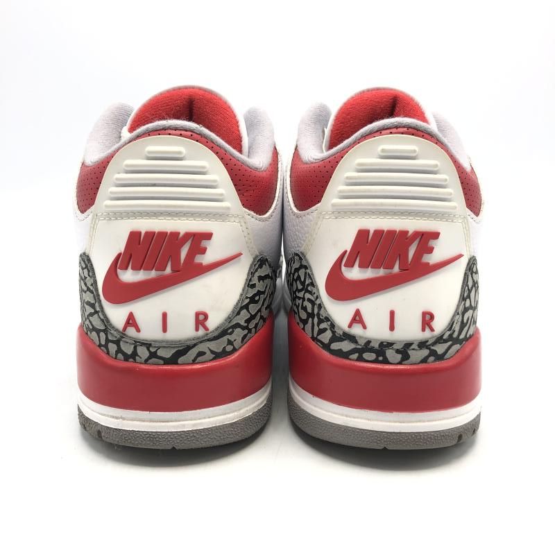 中古】NIKE Air Jordan 3 Retro OG Fire Red 2022 スニーカー 27cm 