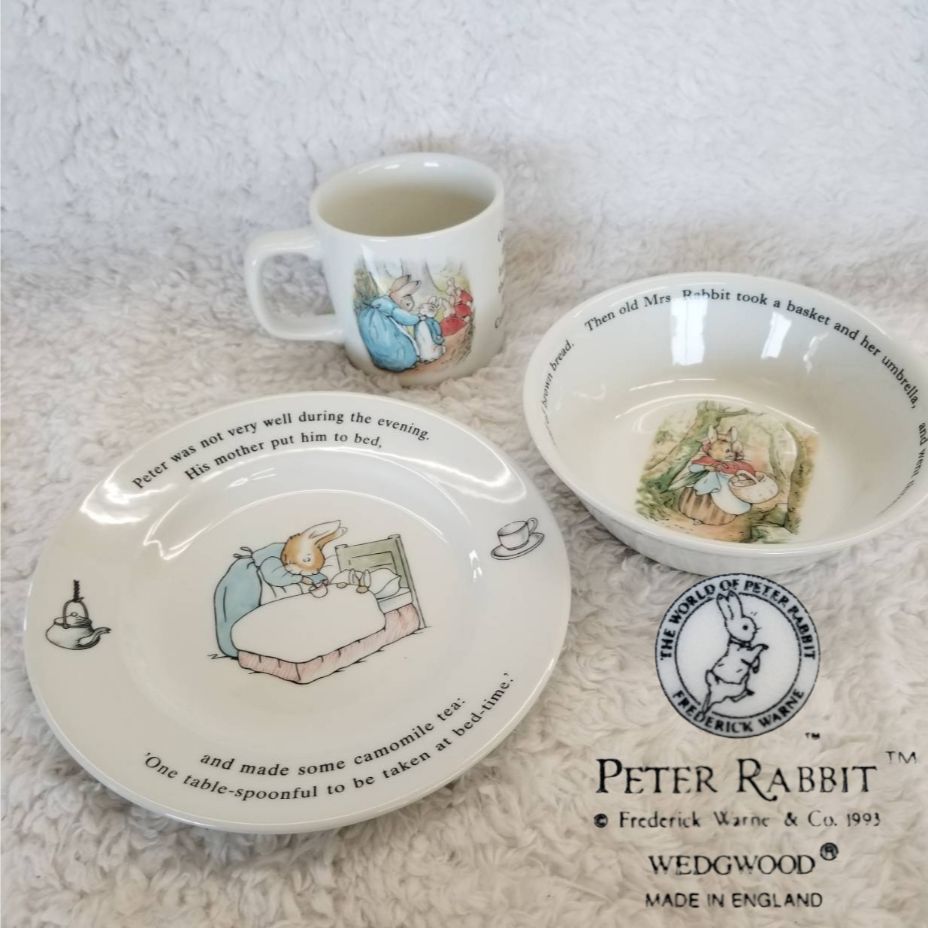 未使用】WEDGWOOD ウェッジウッド PETER RABBIT ピーターラビット 平皿 ...