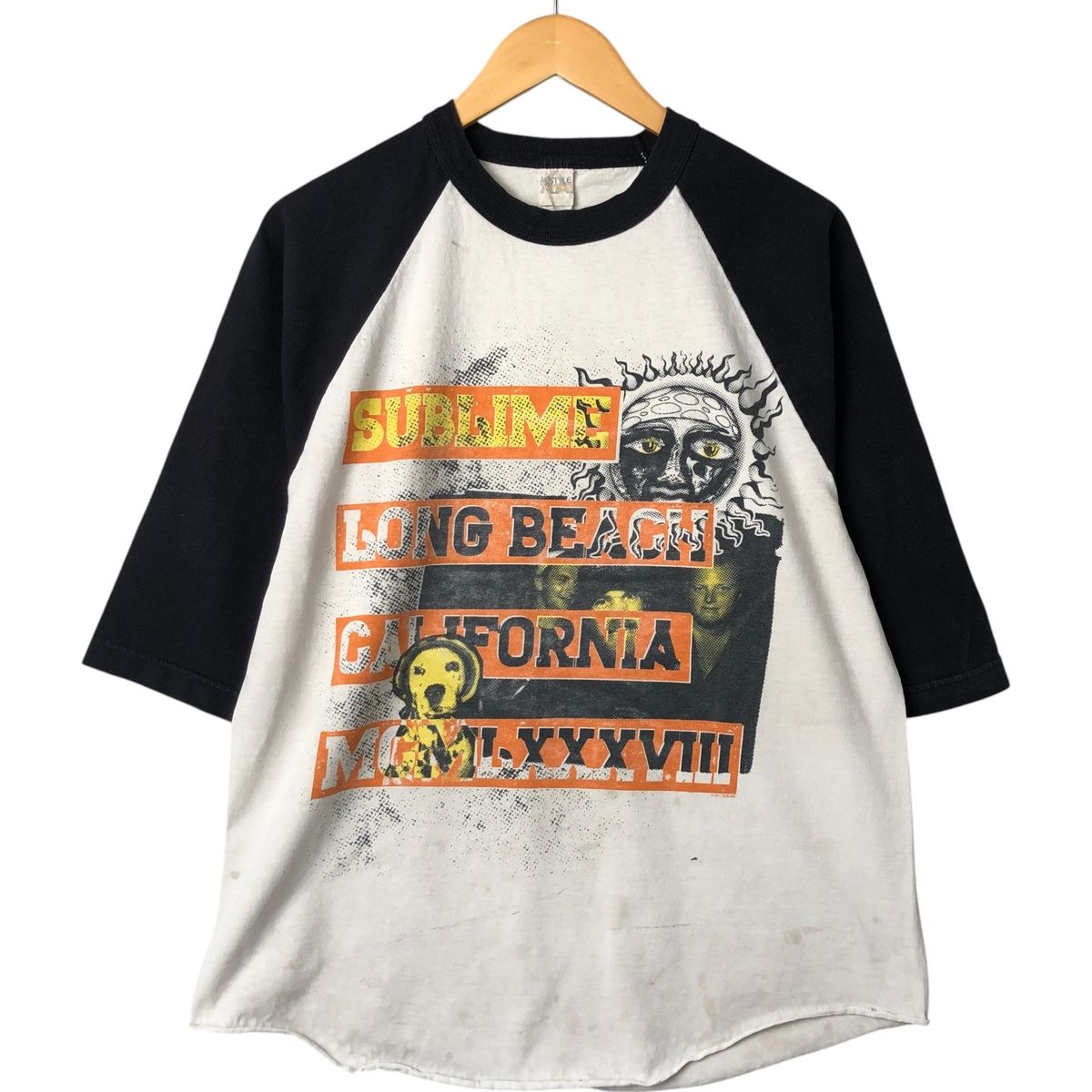古着 アルスタイル ALSTYLE SUBLIME サブライム 五分袖 ラグラン バンドTシャツ バンT メンズL相当|eaa548105
