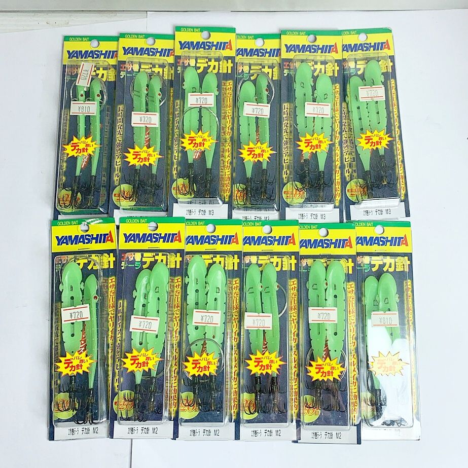 YAMASHITA エサ巻テーラ デカ針 M2×6 M3×6 計12個 【未開封品