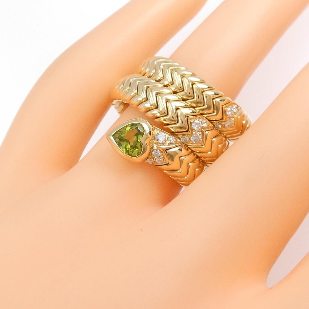 ブルガリ スピガ リング #47 幅3.0mm Au750PG BVLGARI ブルガリ スピガバンドリング リング PG 3.4g #51【434