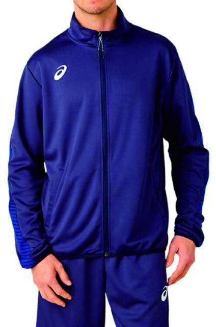 asics アシックス 88 TEAM TR JKT(LINE TAPE) PEACOAT XS 2031A655 400 | スポーツ メンズ XS 服 衣料 ウェア 衣料品ジャケット ジャージ ラインテープデザイン 吸汗速乾性 ポリエステル100% 快適
