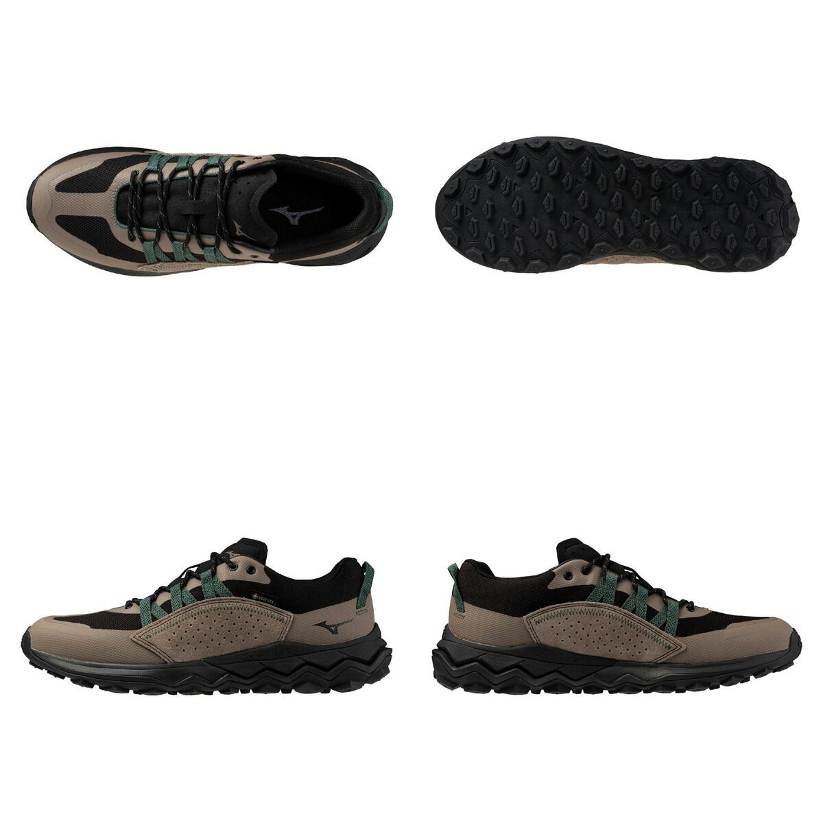 ミズノ ウエーブヌーGTX シューズ ユニセックス ブランド ダイエット ウォーキング スニーカー スポーツ 通勤 旅行 Mizuno ワイド 3E アウトドア ゴアテックス 防水 幅広 黒 B1GA2502 おしゃれ HRDEVELOPMENT_JP