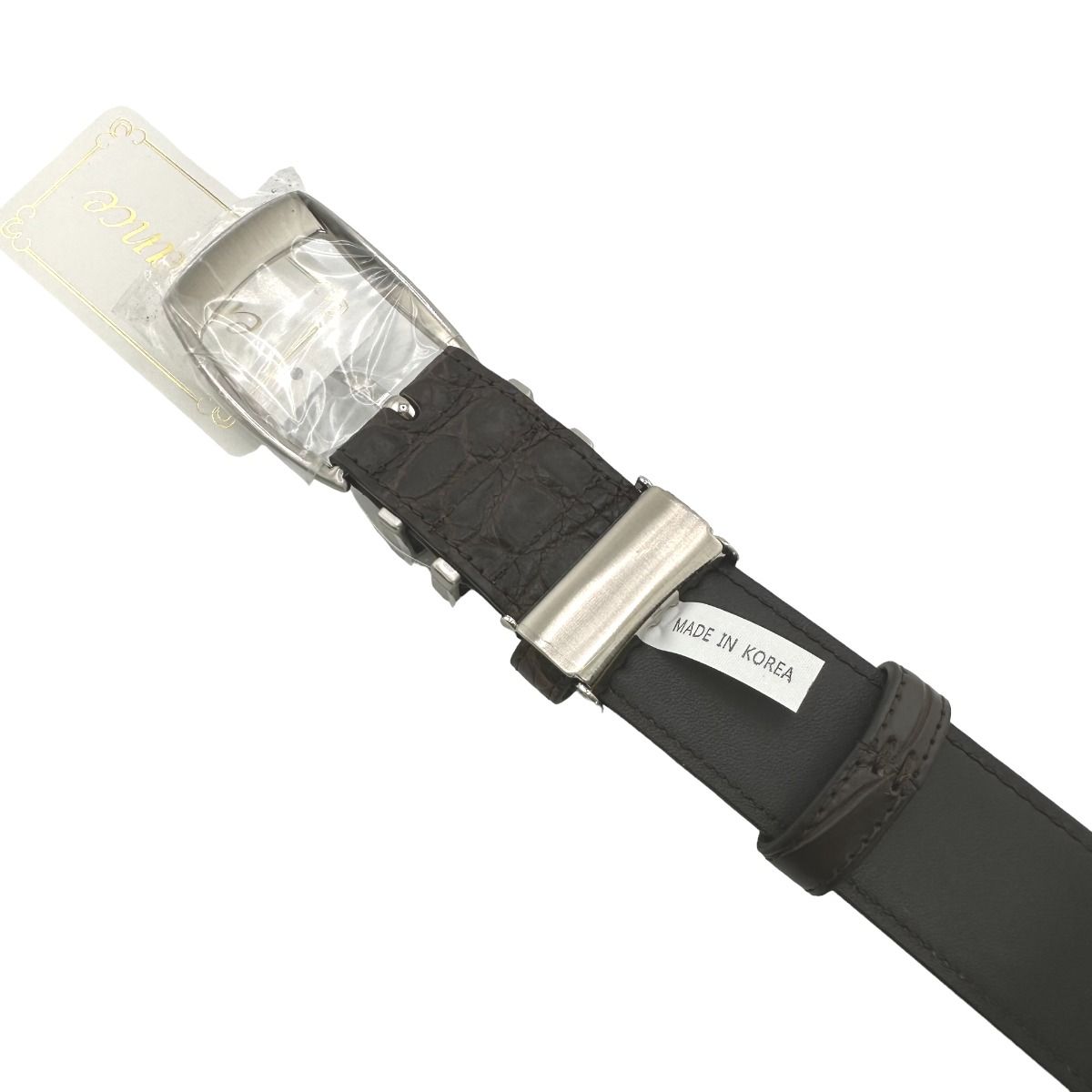 クロコダイル 0005 ベルト ニコチン  CROCODILE 35mm マットクロコ クロコダイル 0005 ベルト ニコチン CROCODILE 35mm マットクロコ