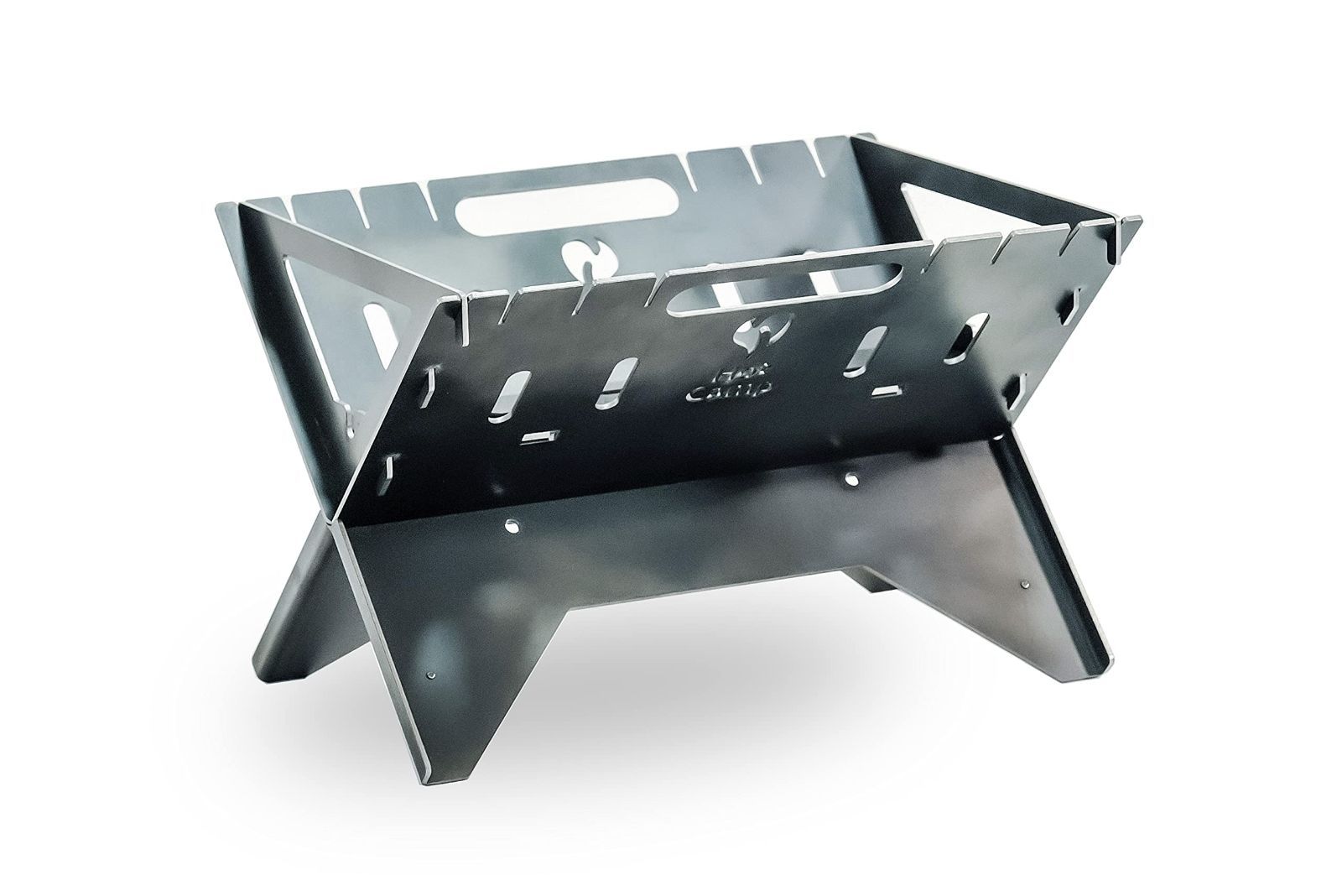 FireBaseS ソロキャンプ 1-2人用 焚き火台 組立簡単 Camp ホットキャンプ コンパクト収納 ロストル 五徳付き Hot アウトドア FB-01 焚き火台基本セット