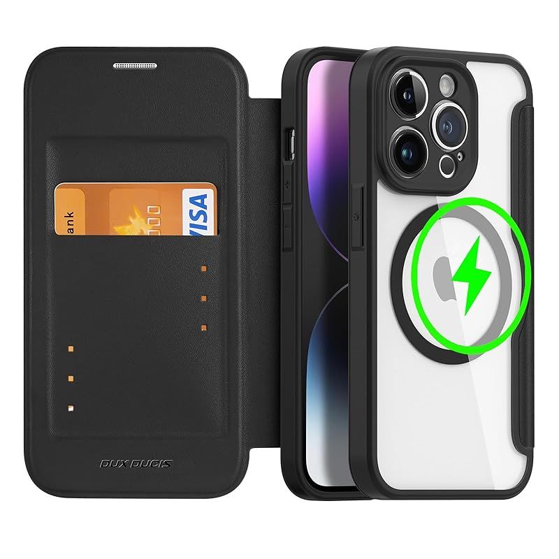 JCGOOD iPhone 13 ケース 手帳型 MagSafe対応 iPhone 14 ケース