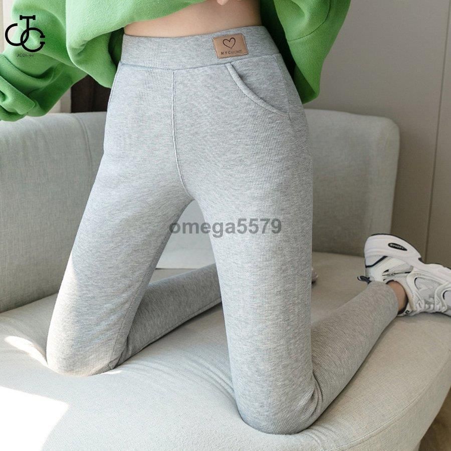 リブニットレギンス レディース