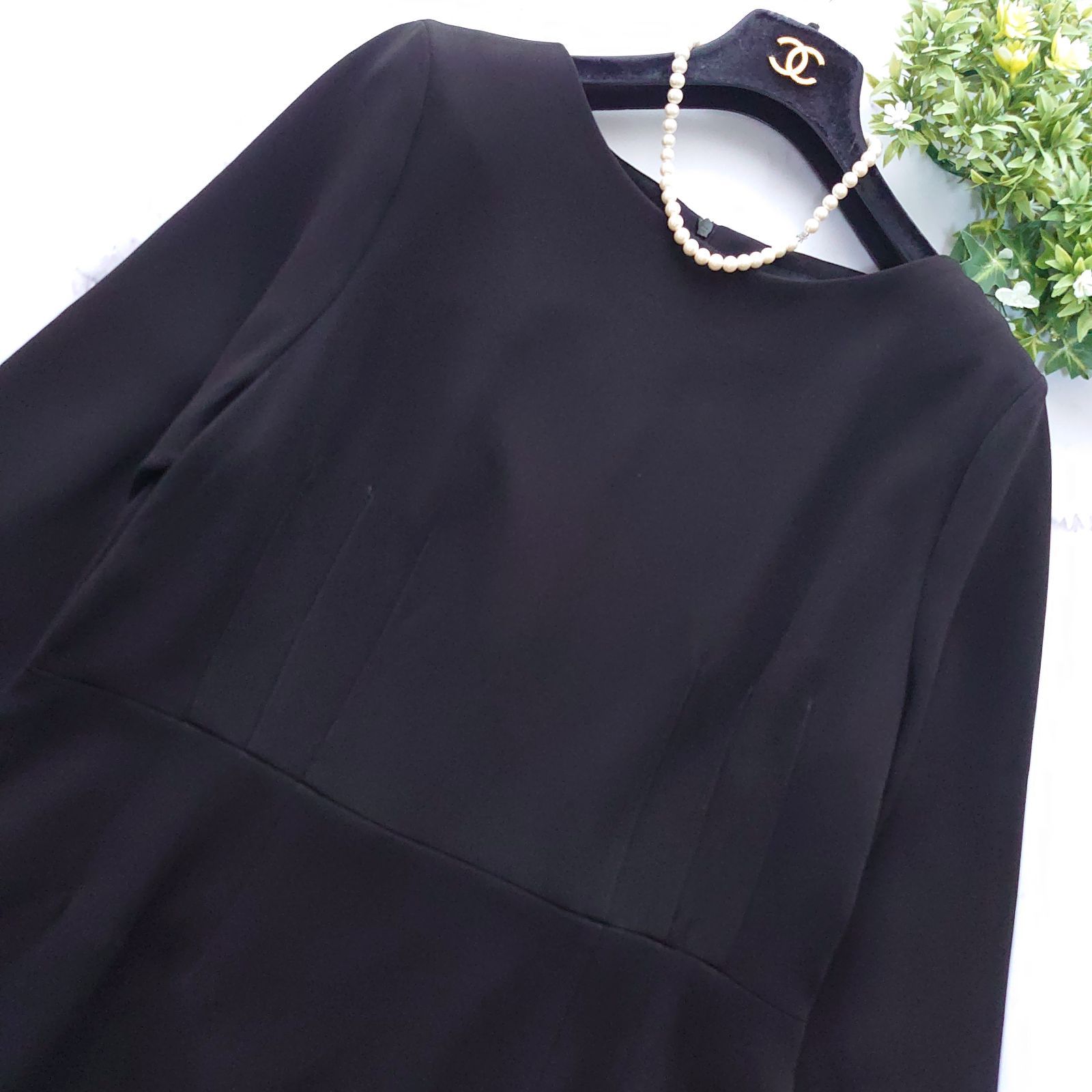 22AW 大きいサイズ2L アンタイトル フィット&フ ワンピース ステッチ