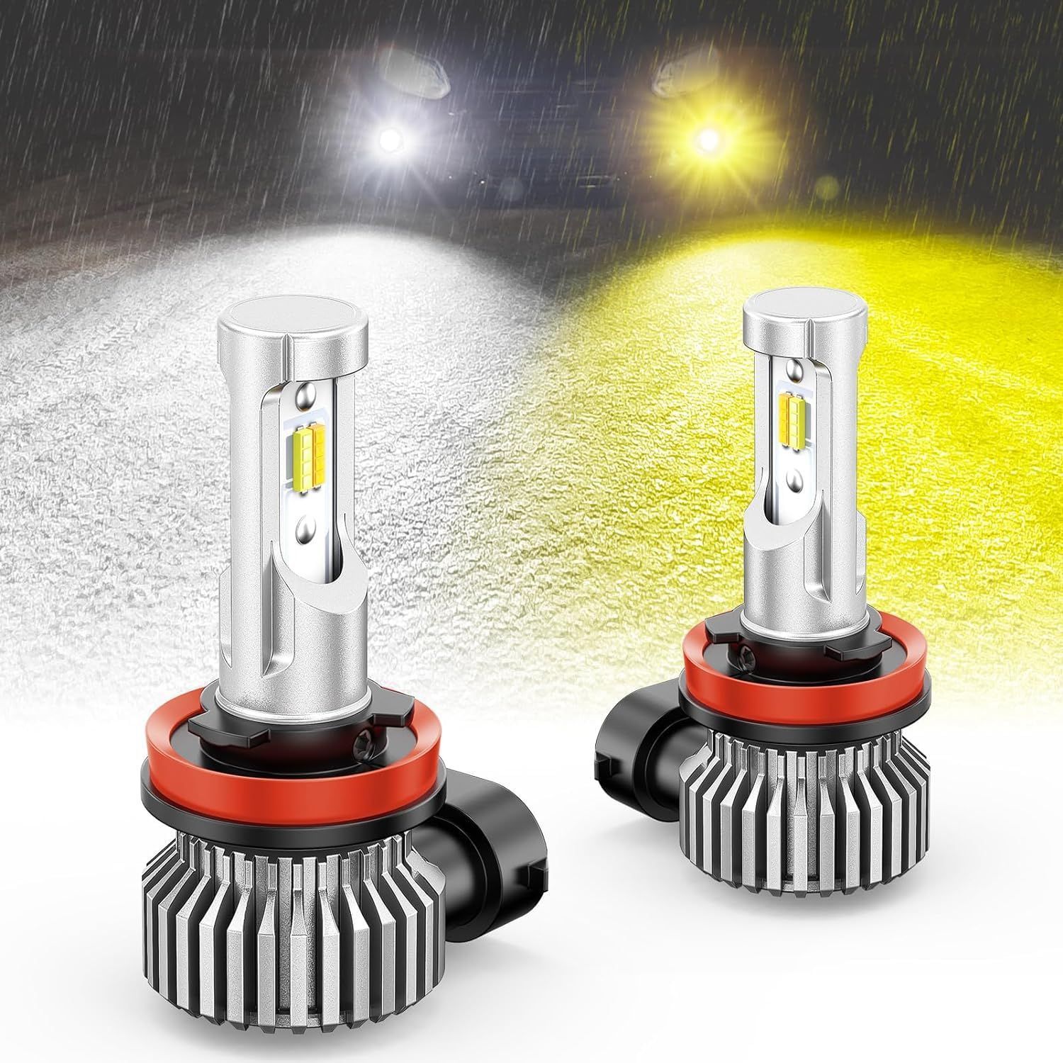 【数量限定】0%空洞率 15000LM メモリー機能 自動補正」 超爆光 2色切り替え ledフォグライト フォグ「2023 バルブ イエロー/ホワイト led IP68防水 キャンセラー内蔵 h16 無極性 信頼性テスト h8 CSP18