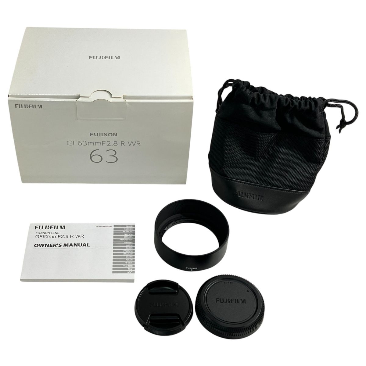 FUJIFILM FUJINON GF 63mm F2.8 R WR 単焦点 レンズ 富士フィルム フジノン N10448975