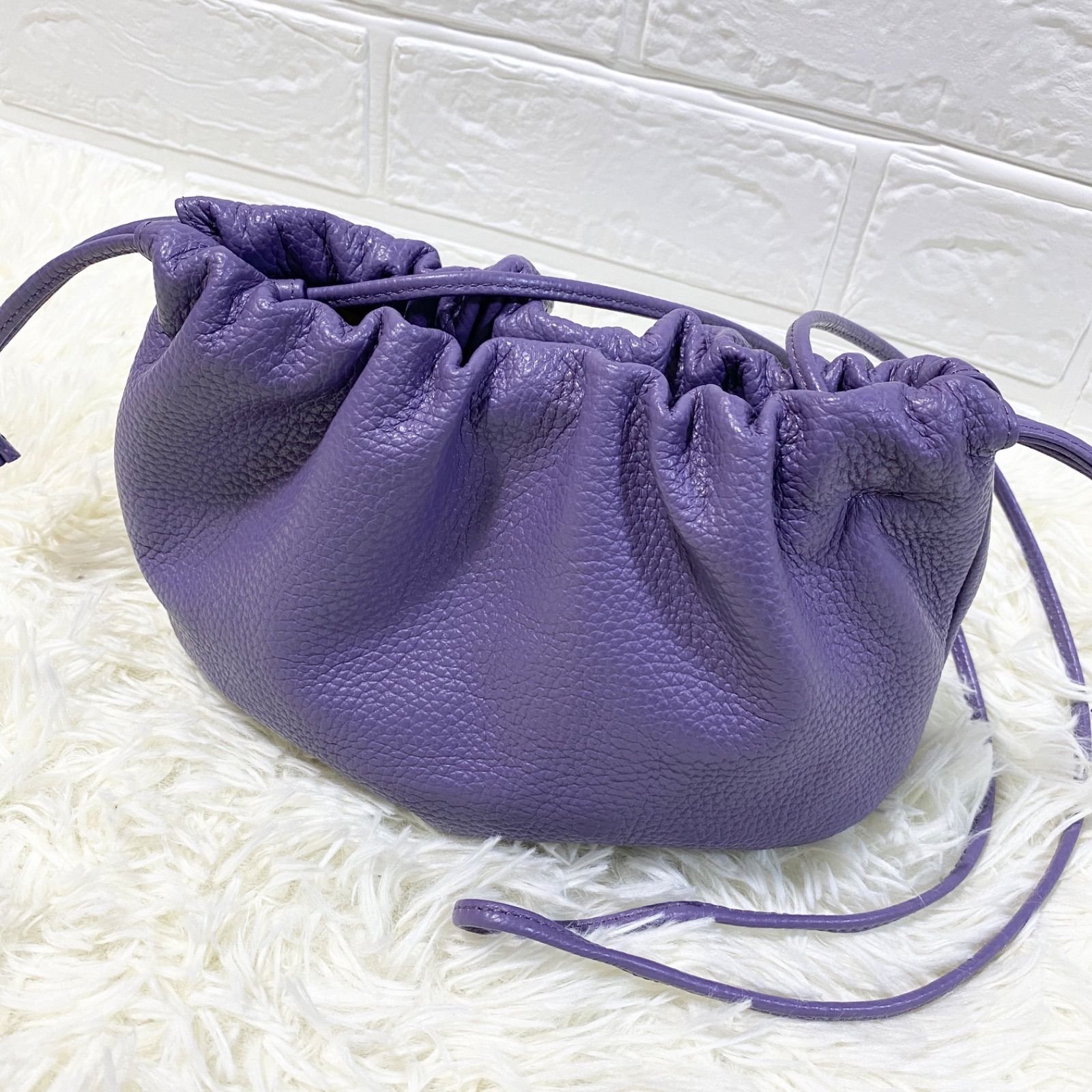 ⭐YU⭐様専用/美品✨【ayako】アヤコ bag Leather KINCHAKU/BABY PURPLE/バッグ レザー巾着/ベビーパープル -  メルカリ