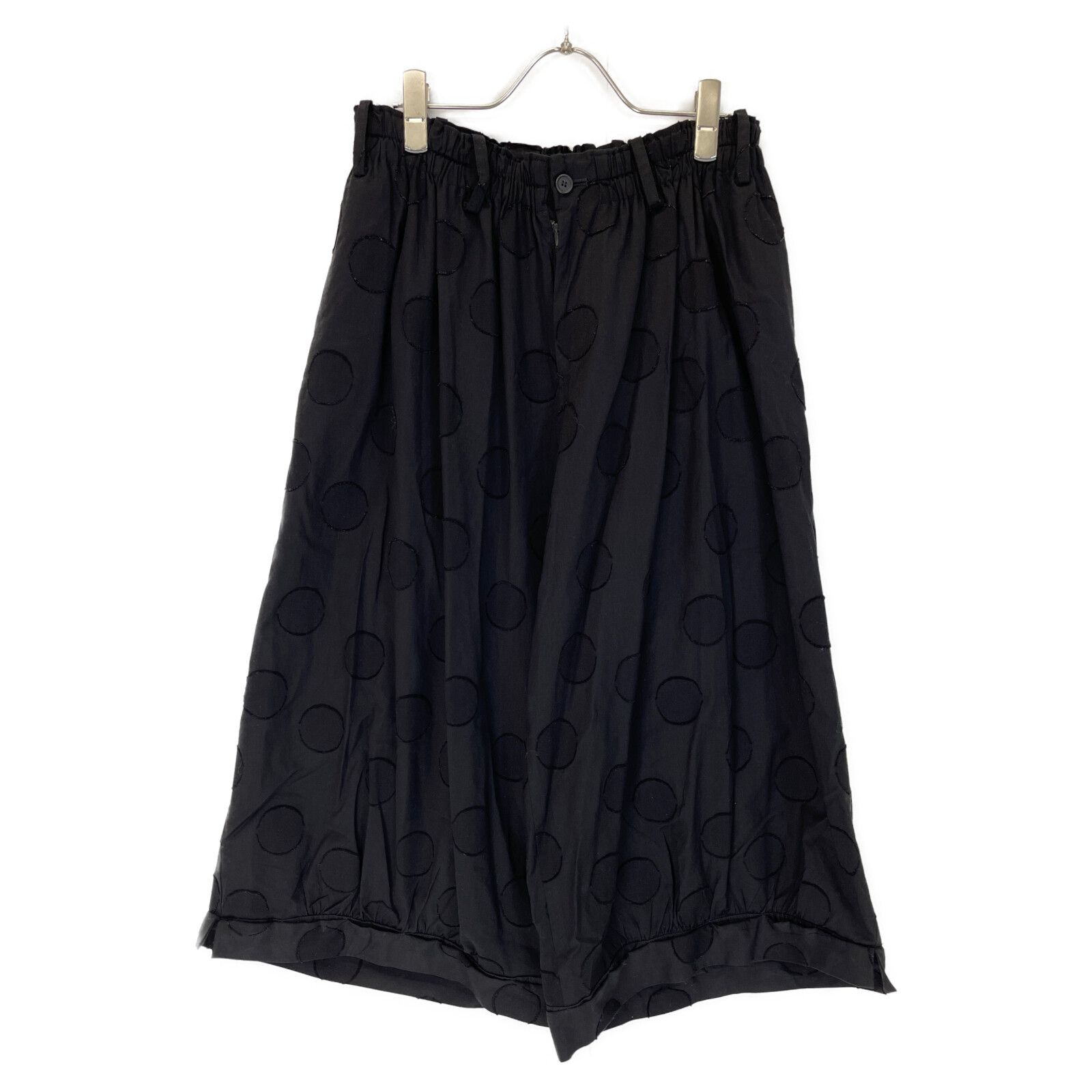 Yohji Yamamoto ヨウジヤマモト FG-P26-017 ﾌﾞﾗｯｸ ﾄﾞｯﾄ ﾜｲﾄﾞﾊﾟﾝﾂ 1 