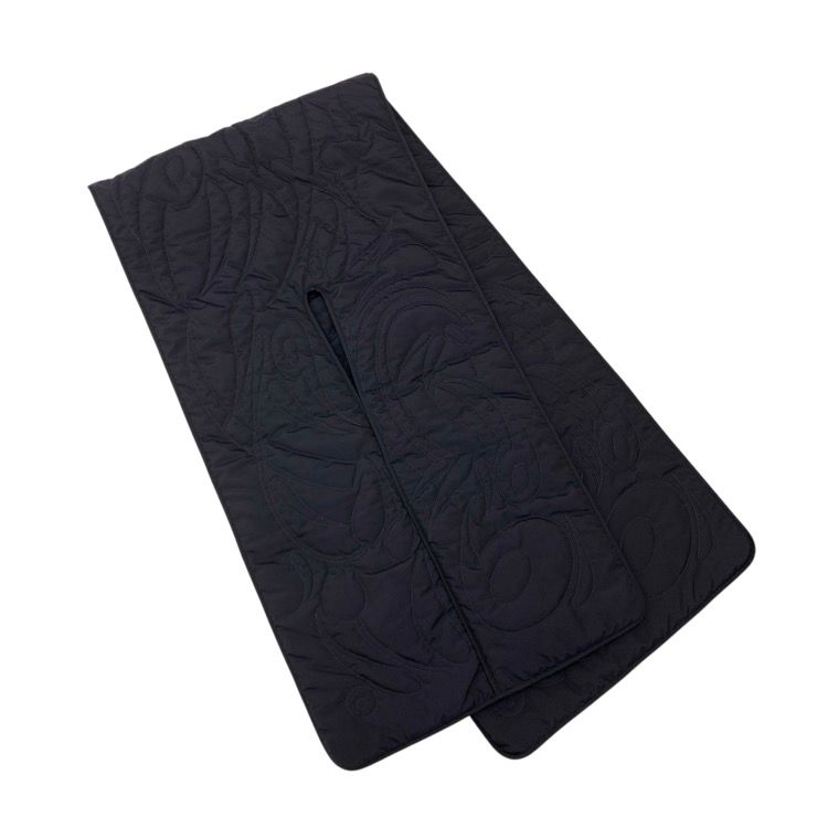 mame kurogouchi シルクナイロンキルティングスカーフ　navy 未使用品 2024AW Mame Kurogouchi マメクロゴウチ Silk Nylon