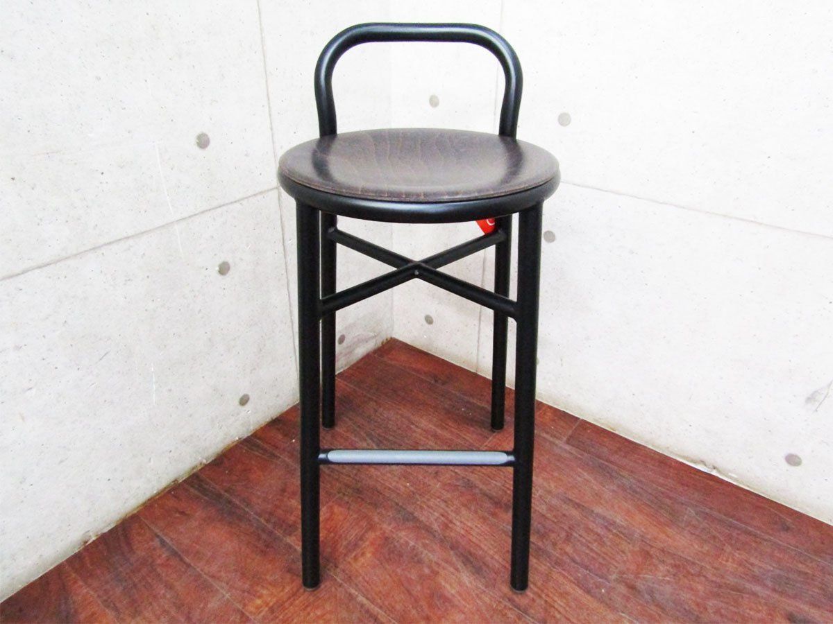 【値下げ】MAGIS ハイチェア Pipe stool ブラック ダークビーチ Magis PIPE STOOL / マジス パイプ スツール（ポリッシュ