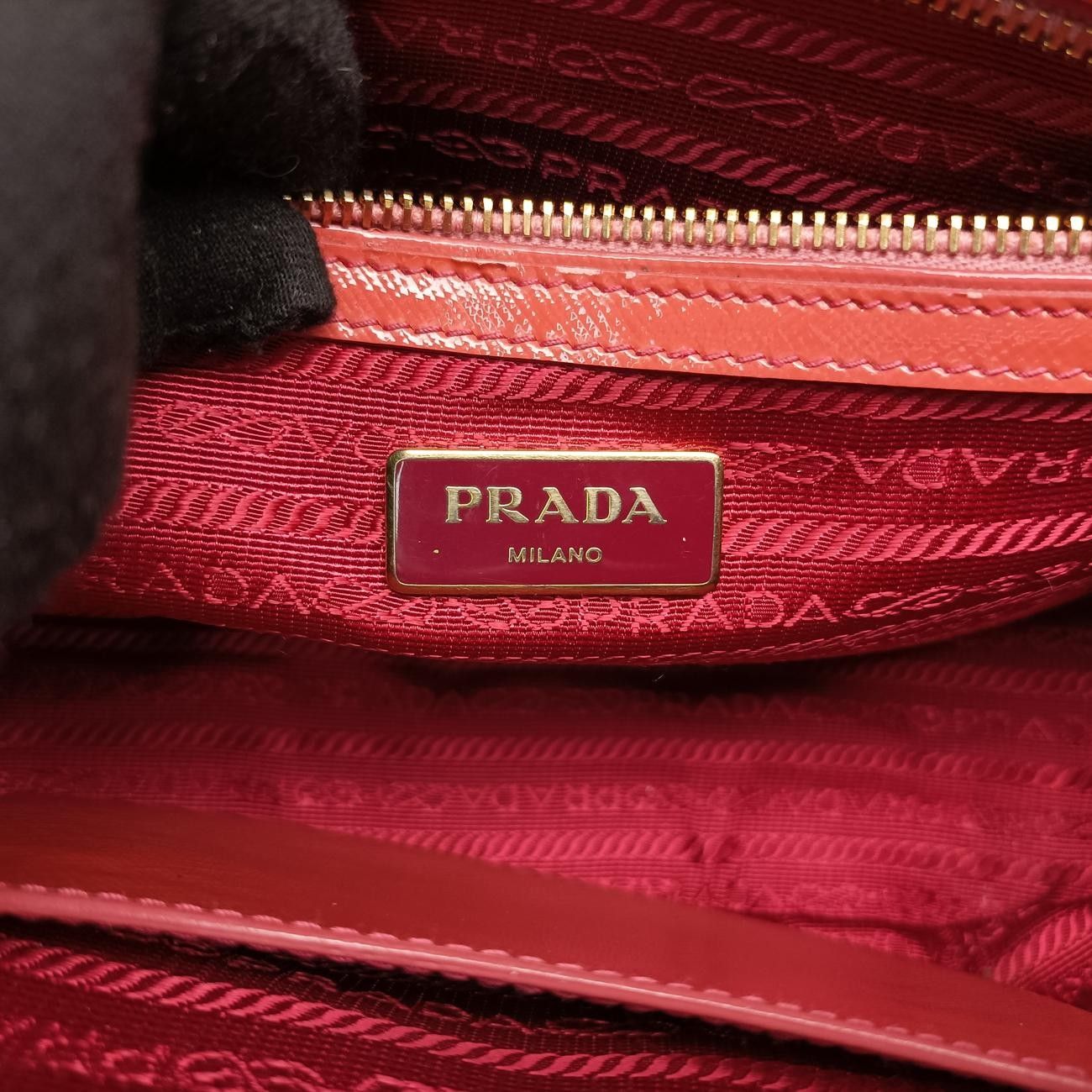 プラダPradaガレリアオレンジサフィアーノレザーBN2316117