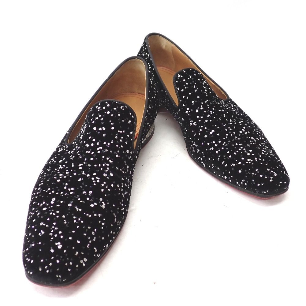 Ft1298471 クリスチャンルブタン 靴 ラメ ドレスシューズ ブラック系 42 1|2 メンズ Christian Louboutin