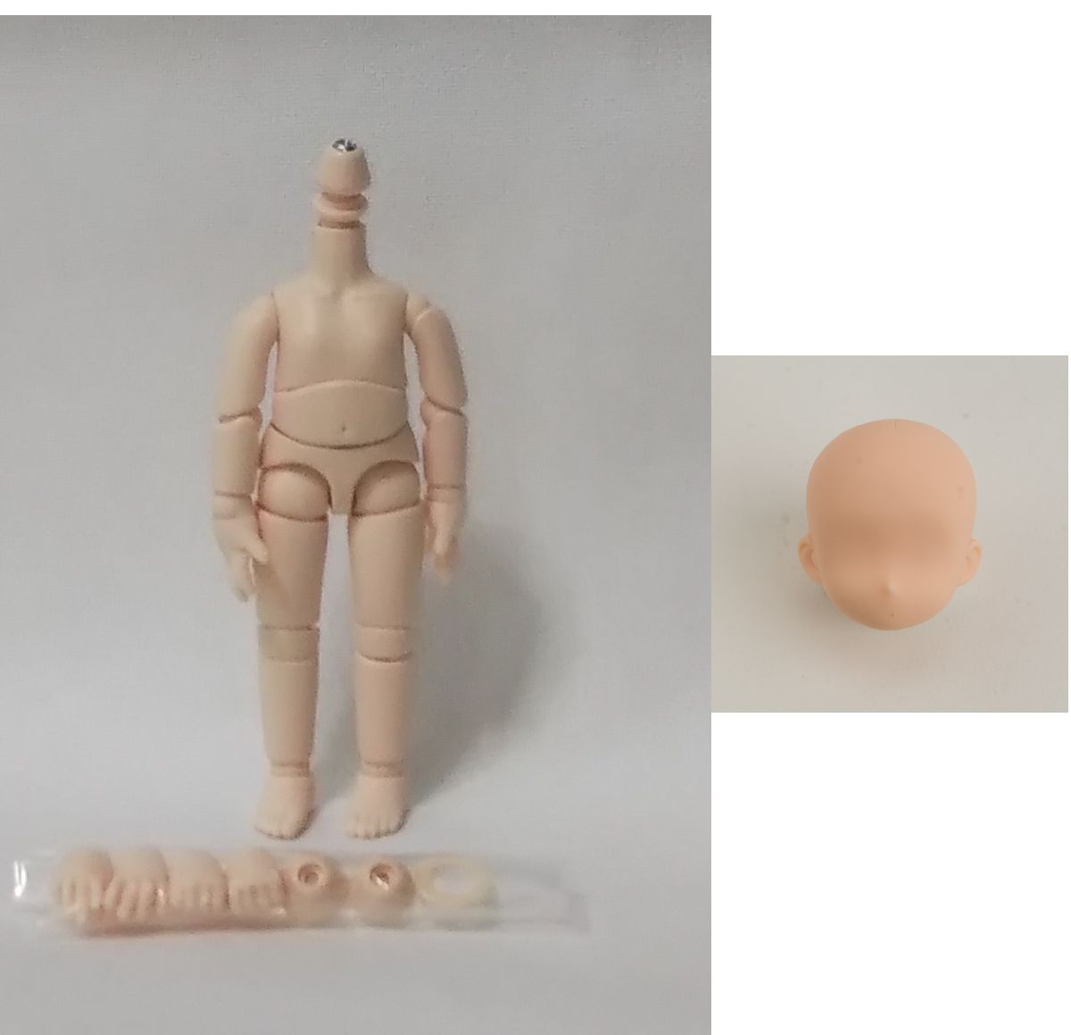 OB11 オビツ11 オビツボディ オビツ11ボディ + 無植毛ヘッド - メルカリ