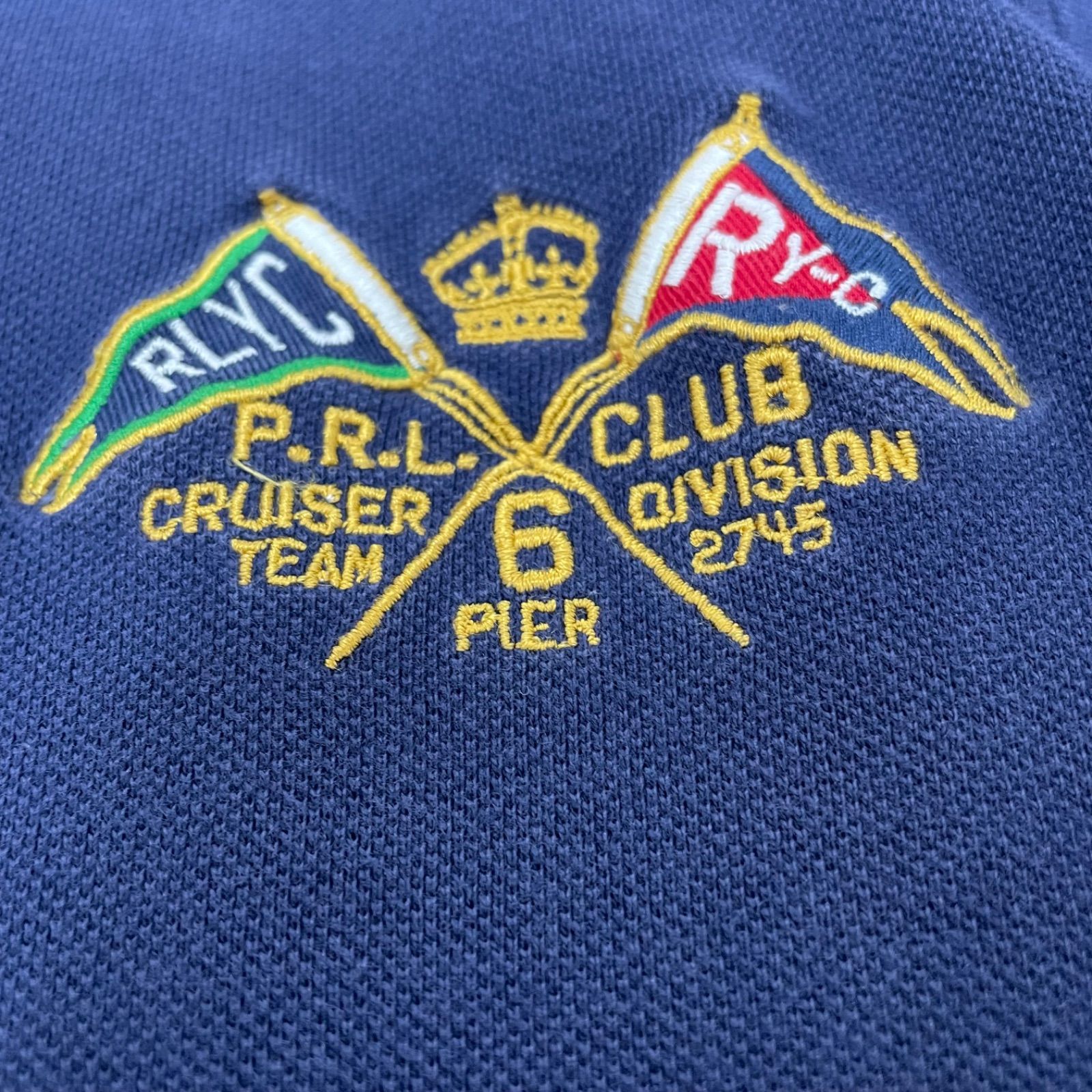 POLO RALPH LAUREN　フルジップ　刺繍ロゴ　星条旗　未使用 Polo Ralph Lauren ポロ ラルフローレン ジップスウェット