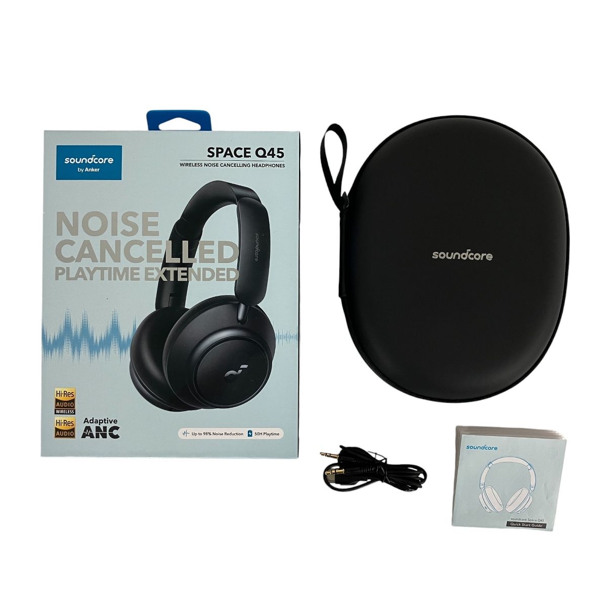 【美品】SPACE Q45 ワイヤレスヘッドホン ノイキャン BLACK Soundcore Space Q45 | ワイヤレスヘッドホンの製品情報 | Anker