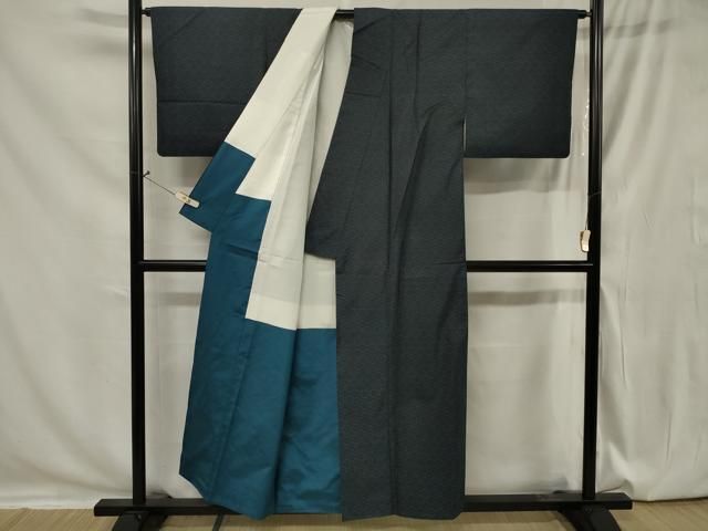 平和屋着物○本場大島紬 枝花文 正絹 逸品 CAAU2668yc