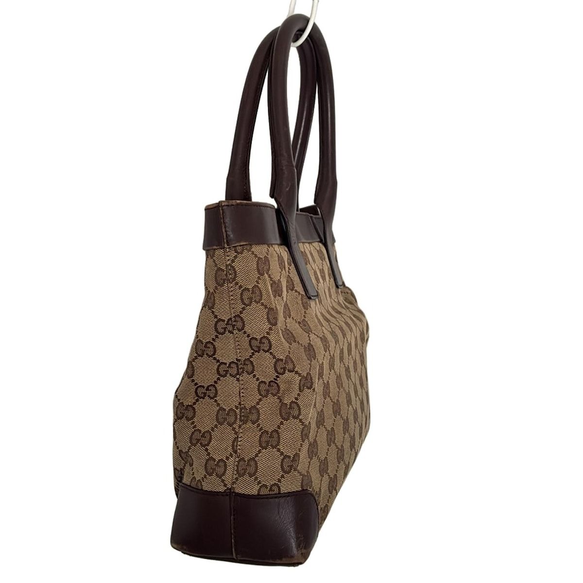 GUCCI(グッチ) ハンドバッグ GG柄 0021119 ベージュ×ダーク