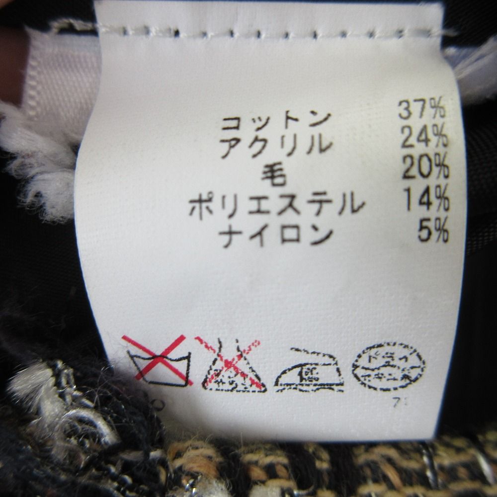 美品 TORY BURCH トリーバーチ ノースリーブ ツイードワンピース