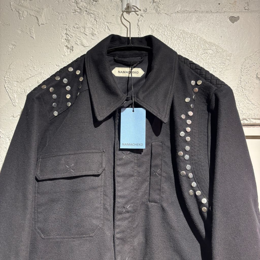 NAMACHEKO ナマチェコ 24AW BRAIDED YOKE JACKET スタッズデザイン