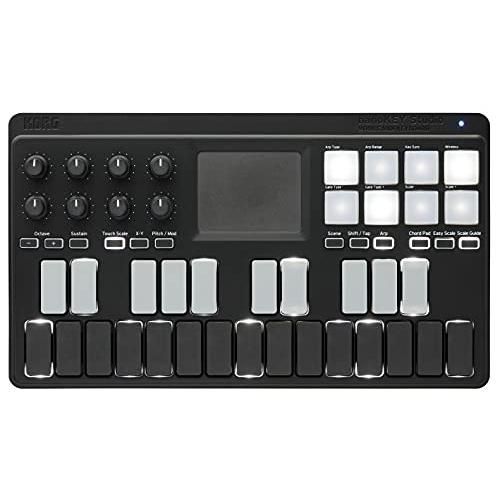 KORG 定番 USB|ワイヤレス オールインワン モバイルMIDIキーボード nanoKEY Studio 音楽制作 DTM A4サイズ コン
