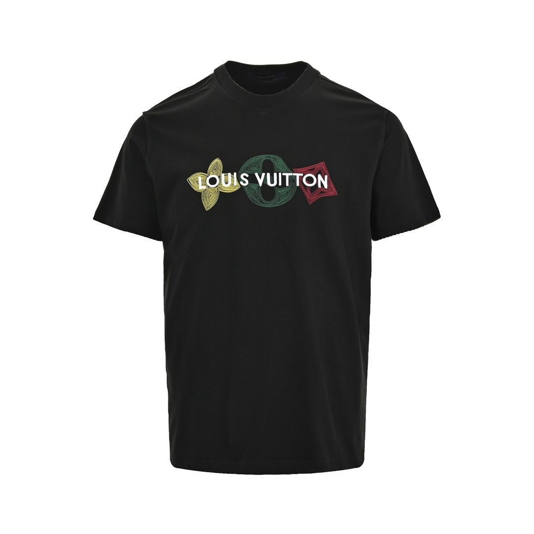 おしゃれ☆【LOUIS VUITTON】刺繍Tシャツ 今日特価】Louis Vuitton 24ss 三つ花文字刺繍 T シャツ - メルカリ