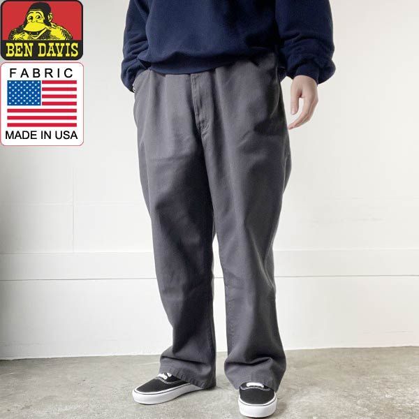 US企画 BEN DAVIS ベンデイビス ワークパンツ チャコールグレー系 46 フリスコ アメリカ企画品 大きいサイズ D151-25-0037ZV