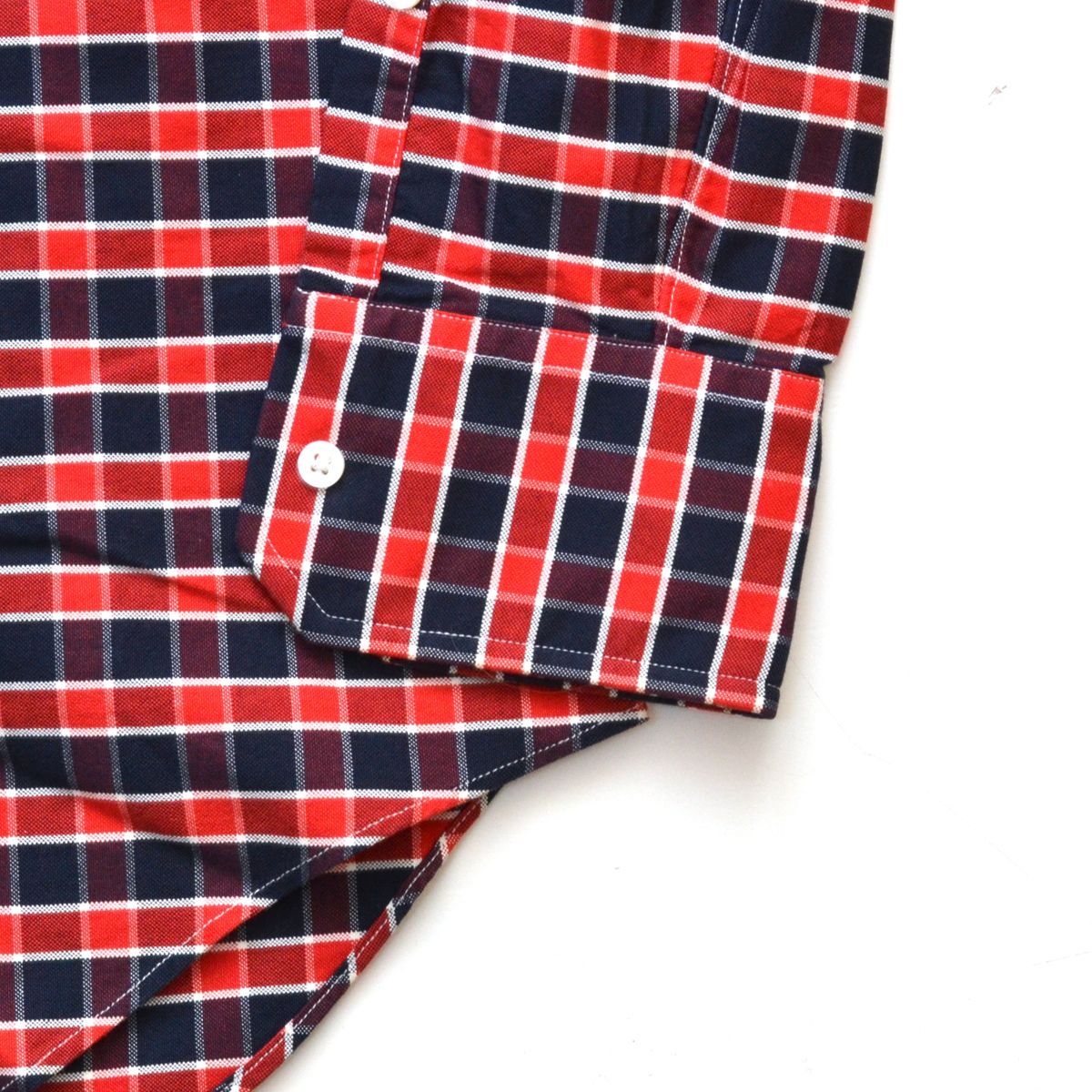 USA製 THOM BROWNE BD チェックシャツ トムブラウン THOM BROWNE トム ブラウン 長袖シャツ チェック柄 ブルー系 0