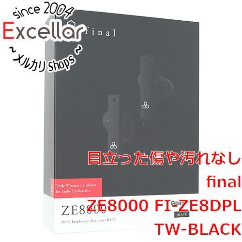 bn:2] final 完全ワイヤレスイヤホン ZE8000 FI-ZE8DPLTW-BLACK ...