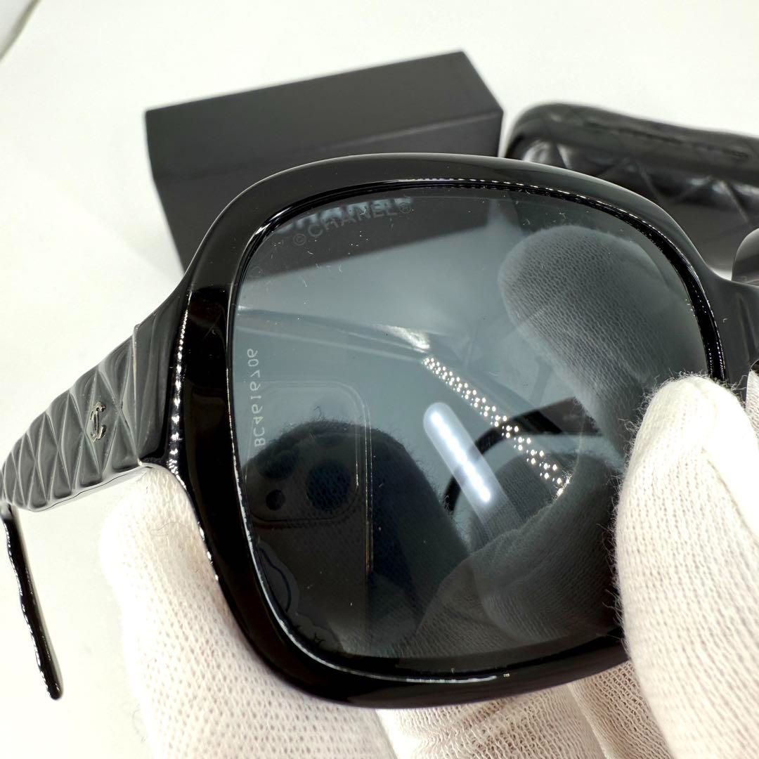 CHANEL サングラス 5124 ココマーク マトラッセ ブラック シルバー
