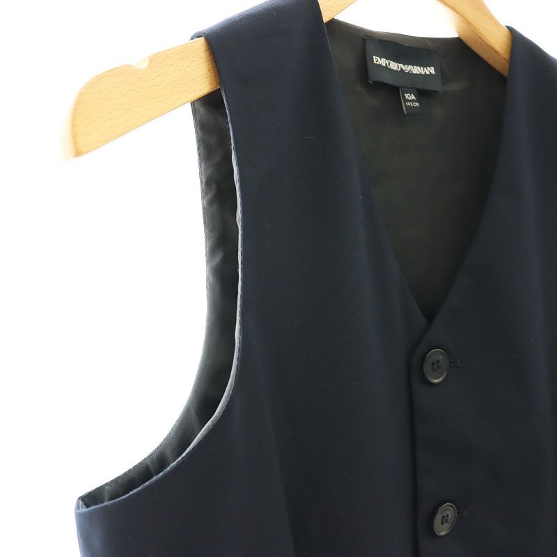 エンポリオアルマーニ EMPORIO ARMANI ベスト ジレ 前開き 10A