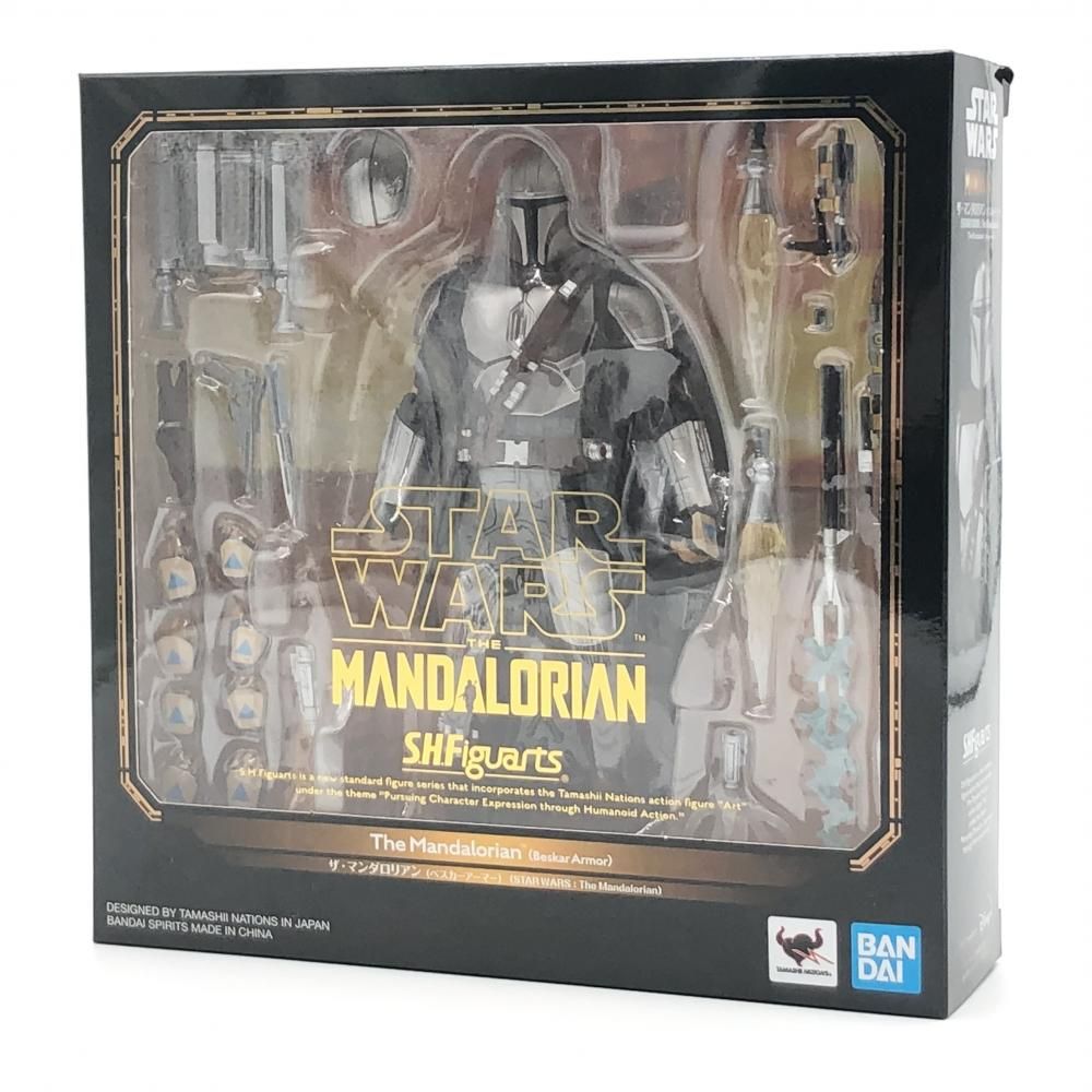 【中古】開封 バンダイ スターウォーズ STAR WARS：The Mandalorian S.H.Figuarts ザ･マンダロリアン(ベスカーアーマー)[17]