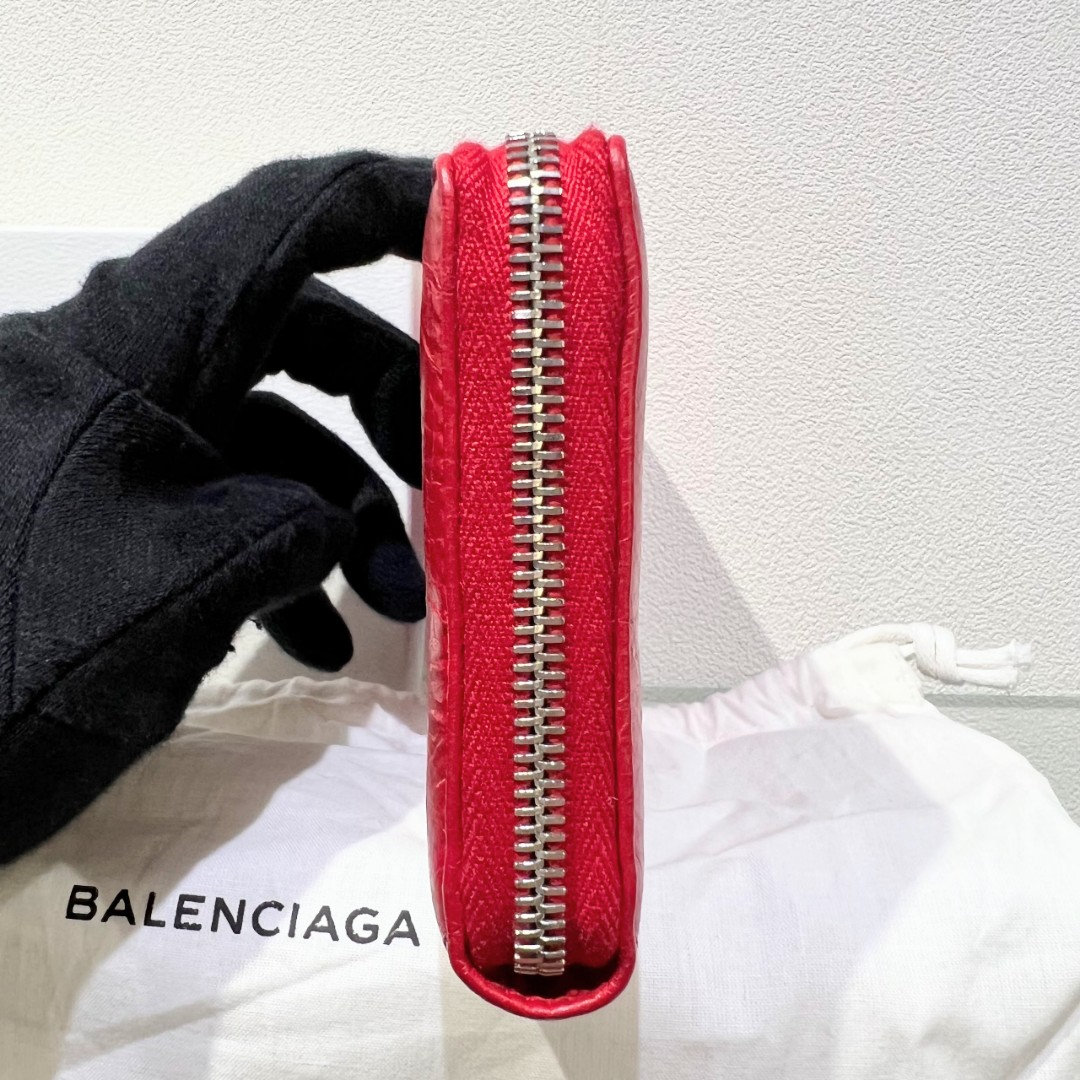 BALENCIAGA 長財布 (レッド) ※付属品:箱 バレンシアガ | www