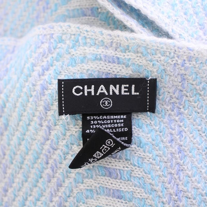 安価 CHANEL シャネル ストール ストレッチ ロゴ ショール マフラー 小物