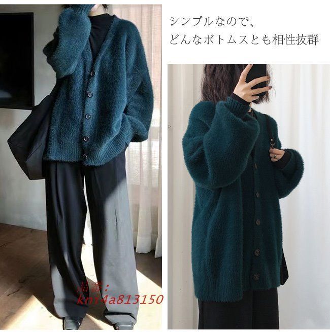 Leilian レリアン☆アルパカ ブークレコート 裏地総柄【大きいサイズ