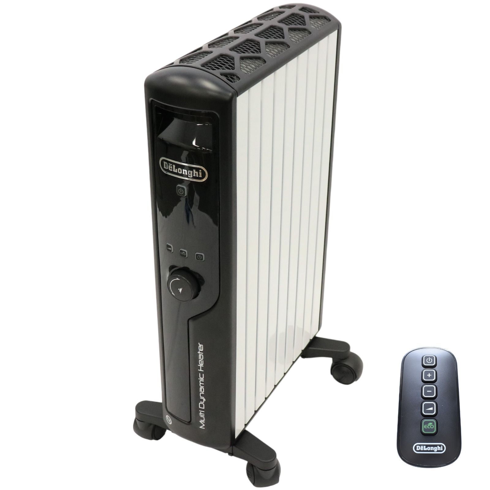 デロンギ DeLonghi マルチダイナミックヒーター ゼロ風暖房 ピュアホワイト マットブラック 8~10畳用 MDHU12-BK 良い B