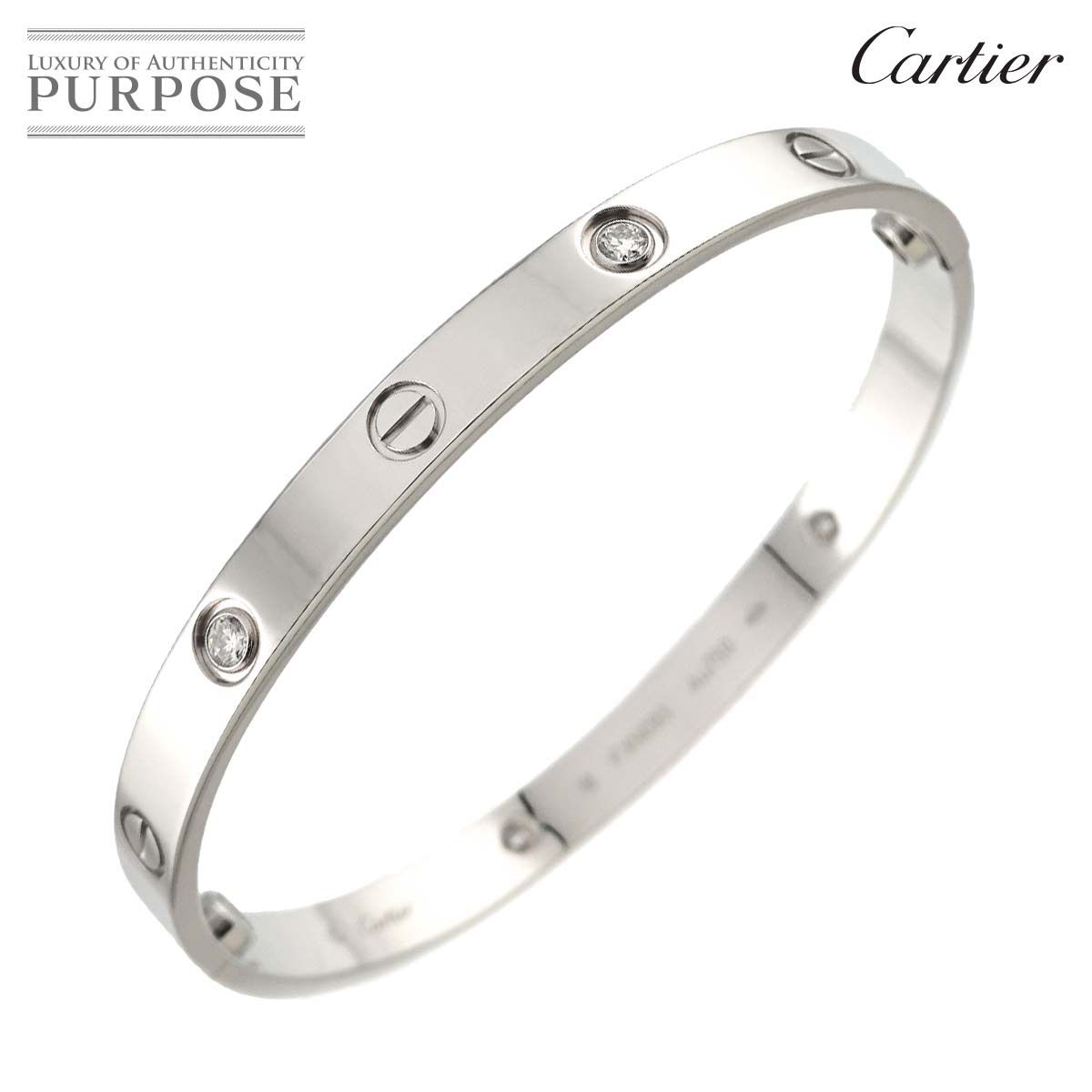 新品仕上げ済）カルティエ CARTIER LOVE ダイヤ ブレス スモール ラブブレス フルダイヤ ＃17 K18 PG B6047917 証明書  8490 : ca-8490-2024715 : 藤野質店 Y-SHOP - 通販 - Yahoo!ショッピング