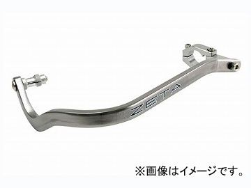 2輪 ZETA アーマーハンドガード ベンド スタンダード径バー用(22.2mm) チタンカラー ZE72-0003 JAN：4547836054464