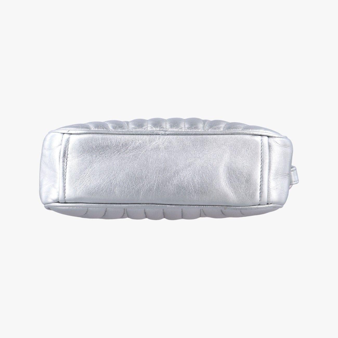 非常に有望な プラダPradaダイアグラムシルバーレザー1BH08431 B 【通販激安】