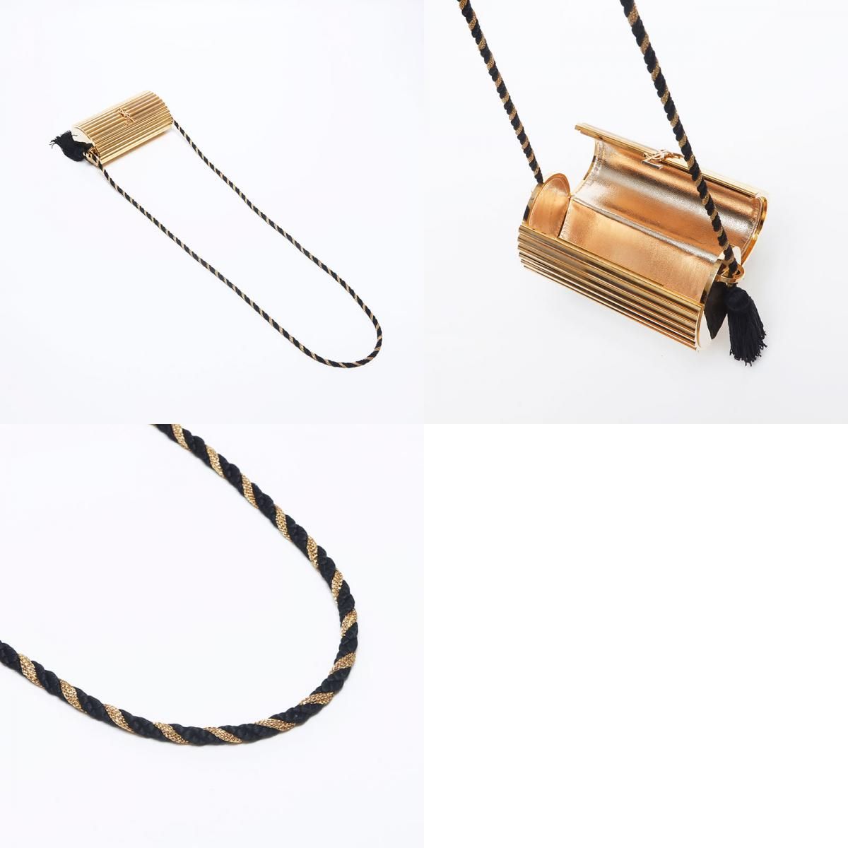 イヴ・サンローラン 1880s メタル タッセル ショルダーバッグ ゴールド