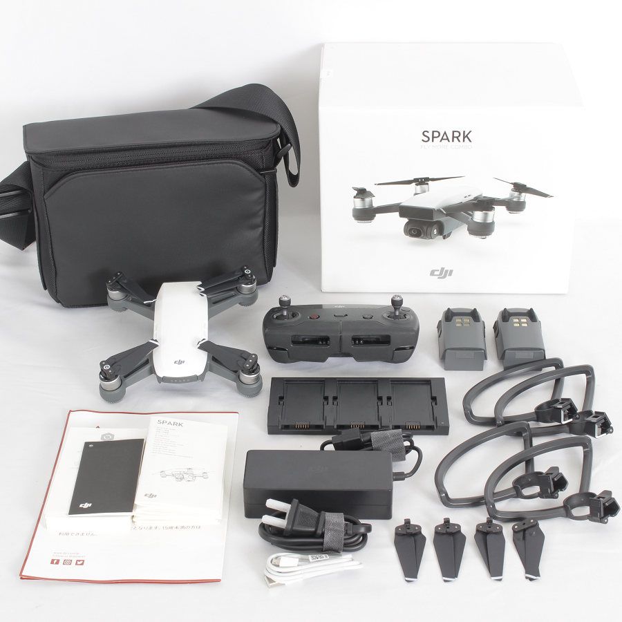 dji spark fly more combo ホワイト ドローン - www.sorbillomenu.com